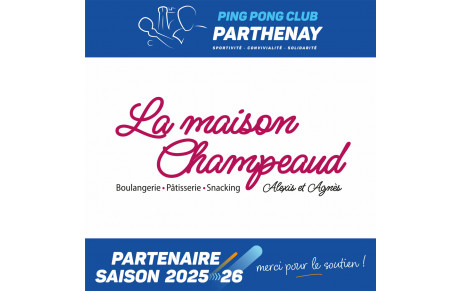 Notre sponsor Maison Champeaud